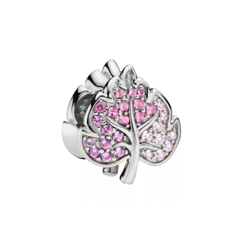 Sparkling Pink Flowers Series Cherry Blossom Daisy Charm Beads Fit Original European 925 Silver Bracelet DIY Women Jewelry Gifts 5