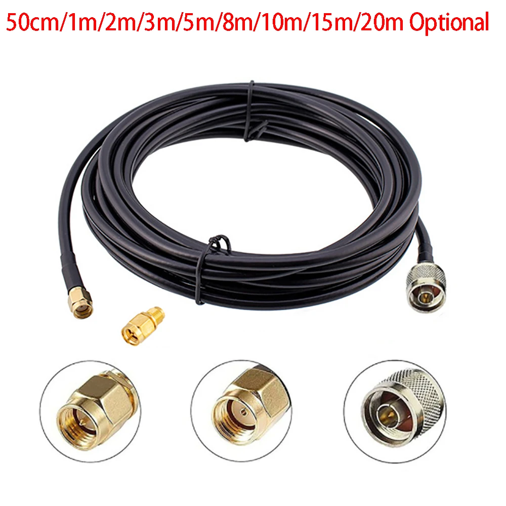 best bobcat antenna RG58 Helium Miner Antenna Extension Cable RP-SMA Male To N-Type Male  For RAK Nebra Bobcat Helium Hotspot HNT Miner Antenna the best communication antenna