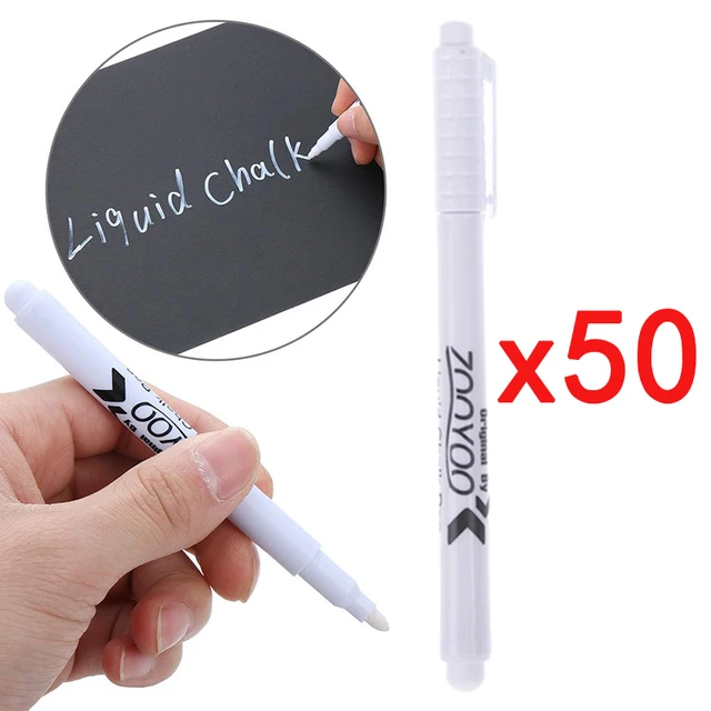 50Pcs Liquid Chalk Pen Marker For Glass Windows Chalkboard