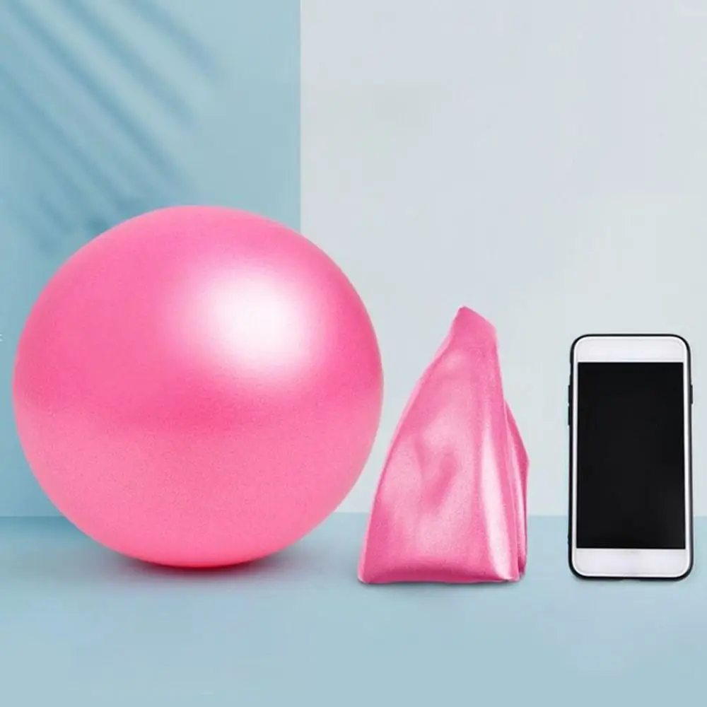 25cm Mini Yoga Ball Soft Pilates Exercise Gym Ball PVC Non Slip Home Training Balance Stability Inflatable Straw Easy Inflation 4