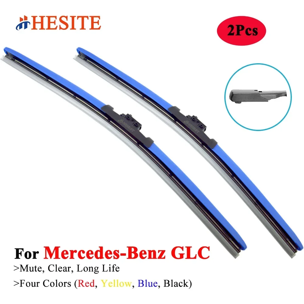 HESITE Colorful Wiper Blades For Mercedes Benz GLC 220 250 300 350 GLC43  GLC63 AMG 2015 2016 2017 2018 2019 2020 2021 2022 2023 - AliExpress