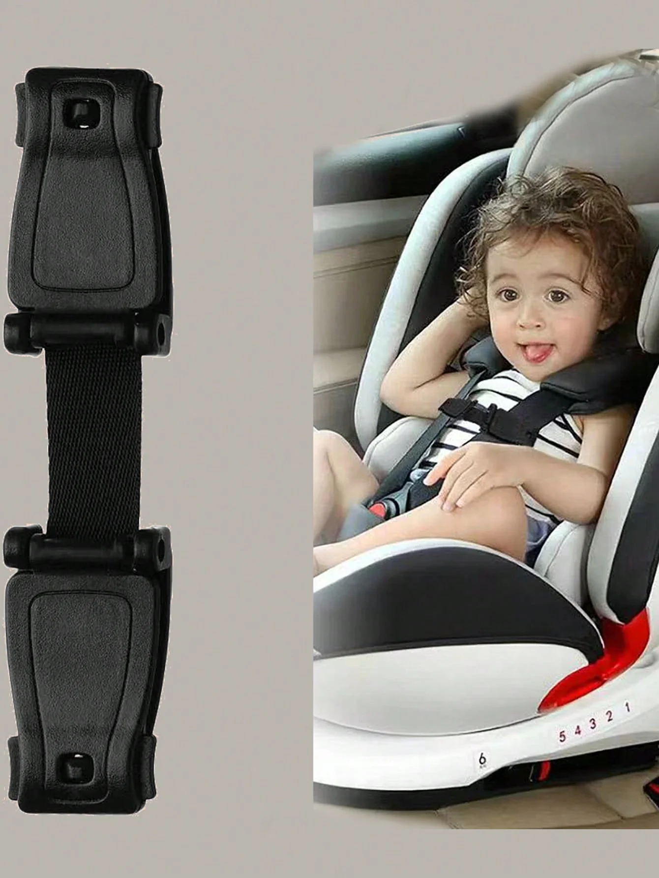 1PC Children's Car Seat With Fixed Chest Buckle Harness Buckle