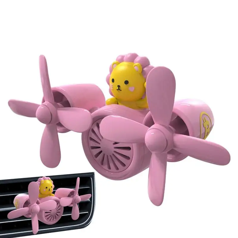 

Car Air Freshener Bear Pilot Rotating Propeller Outlet Fragrance Cute Cartoon Vent Perfume Diffuser Auto Accessories