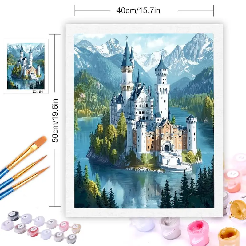 CHENISTORY Diy Picture Painting By Numbers Acrylic Paints On Canvas Coloring By Numbers Painting By Numbers Kits Home Decoration
