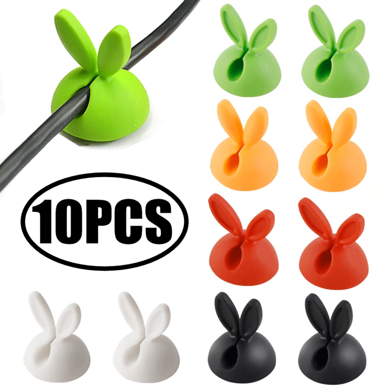

Cable Holder Silicone Organizer Earphone Cable Winder Flexible USB Winder Management Clips Holder for Cable Headset Data Line