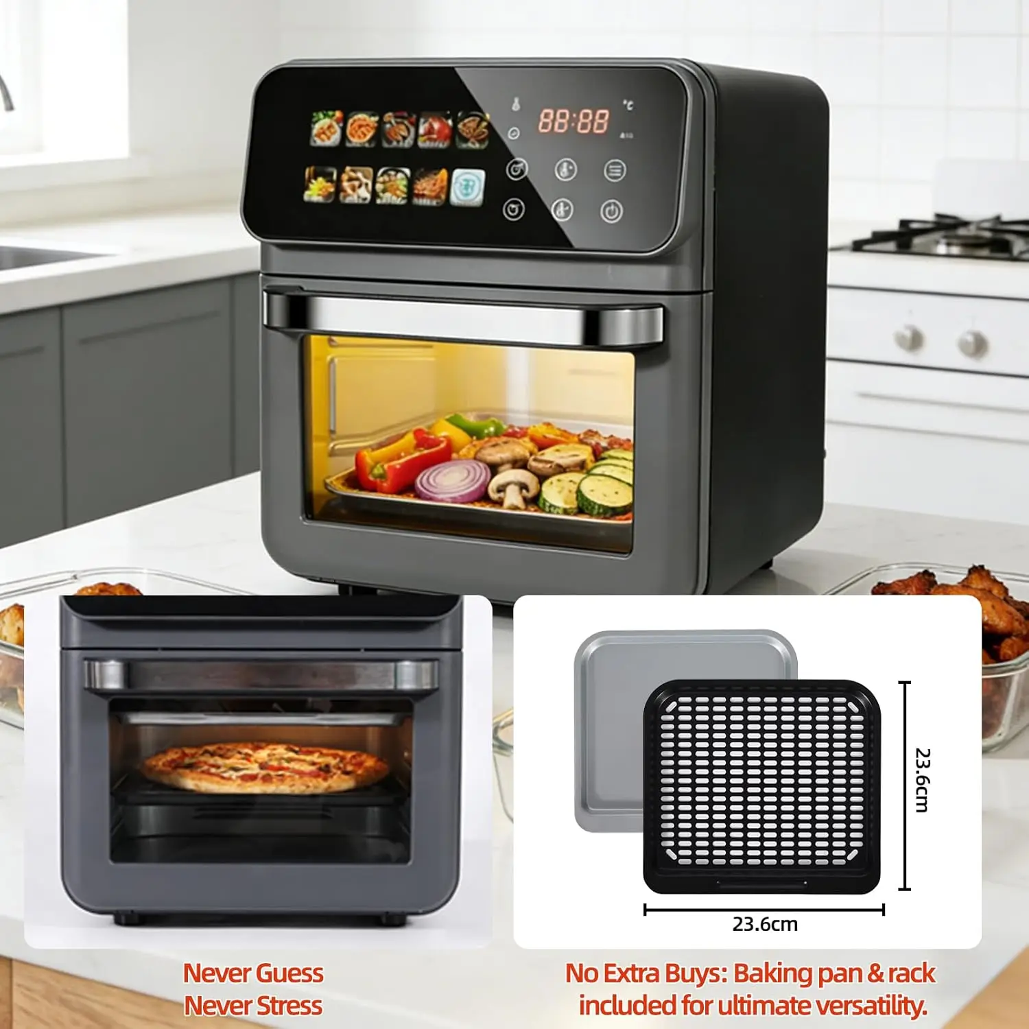 قلاية هوائية رقمية 10 لتر 1350 واط