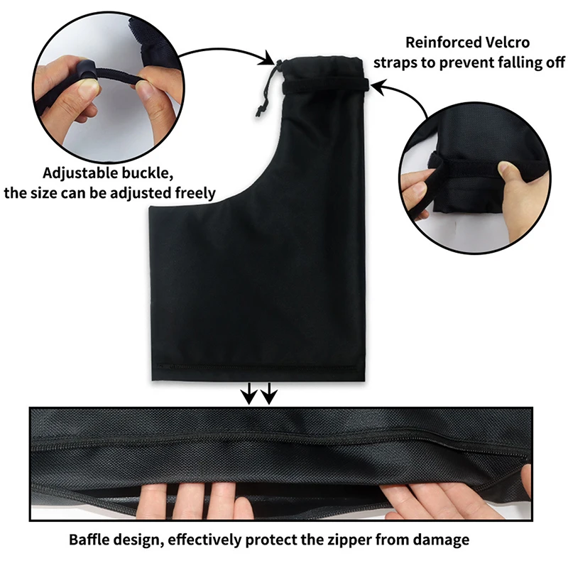 Zippered Type Leaf Blower Vacuum Bag Lawn Cleaner Bag Garden Leaf Shredder Collection Replacement Storage garden waste bag