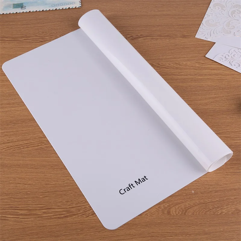 40x50cm Non Stick Silicone Craft Mat White Large Heat Resistant