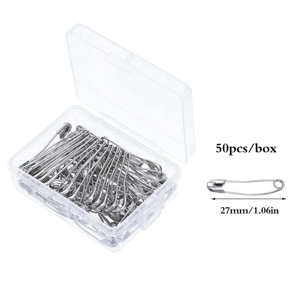 100pcs Colored Safety Pins Safety Pins Metal Safety Pins With Storage Box Small  Safety Pins For Clothes Diy Crafts Sewing Home - Pins & Pincushions -  AliExpress