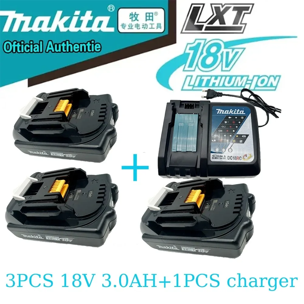 Makita 18V 3Ah 3000mah Battery BL1830B BL1850B BL1850 BL1840 BL1860 BL1815 Replacement Lithium Battery
