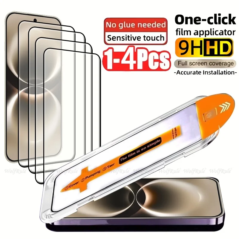 Premium Tempered Glass Screen Protector: 9H Full Dust-Free Protection