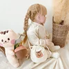 Children Girls Shoulder Bag Embroidery squirrel bear Messenger Bag Kids Keys Coin Purse Mini Handbag Bags Kids Gift 5