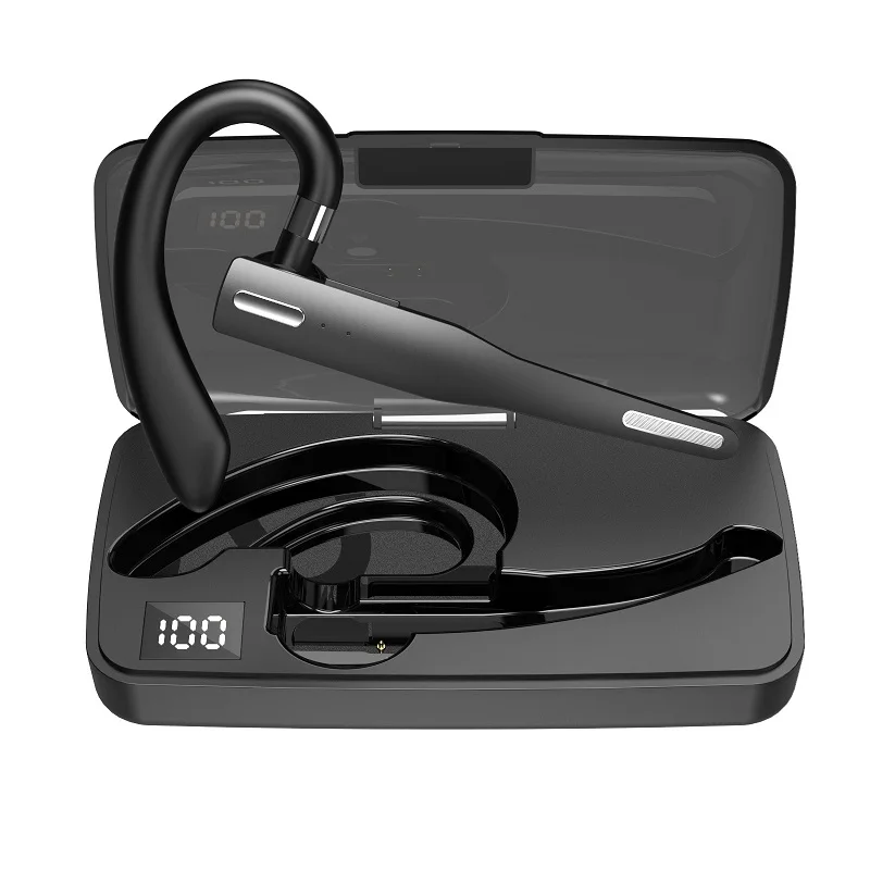 NEW 2022 Bluetooth Business Earphone Wireless Earbuds Single Handsfree For Driving HD Call Headphone Microphone Business Headset 4
