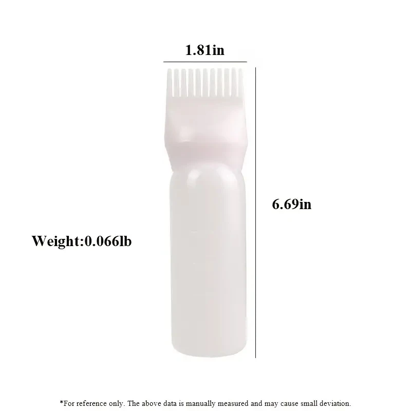 Hair Dye Applicator Bottle 120ml hair root comb applicator bottle hair color oiling dye brush squeeze bottles for styling ABS refill container