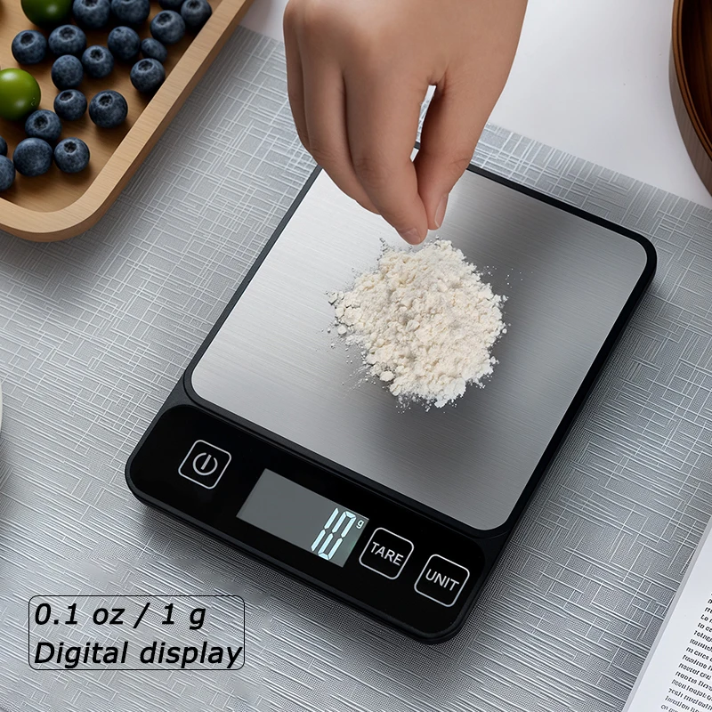 10kg Kitchen Scale LCD Digital Display Electronic Table Scale Baking Gram Weight Scales For Personal Healthy Diet Food Scale