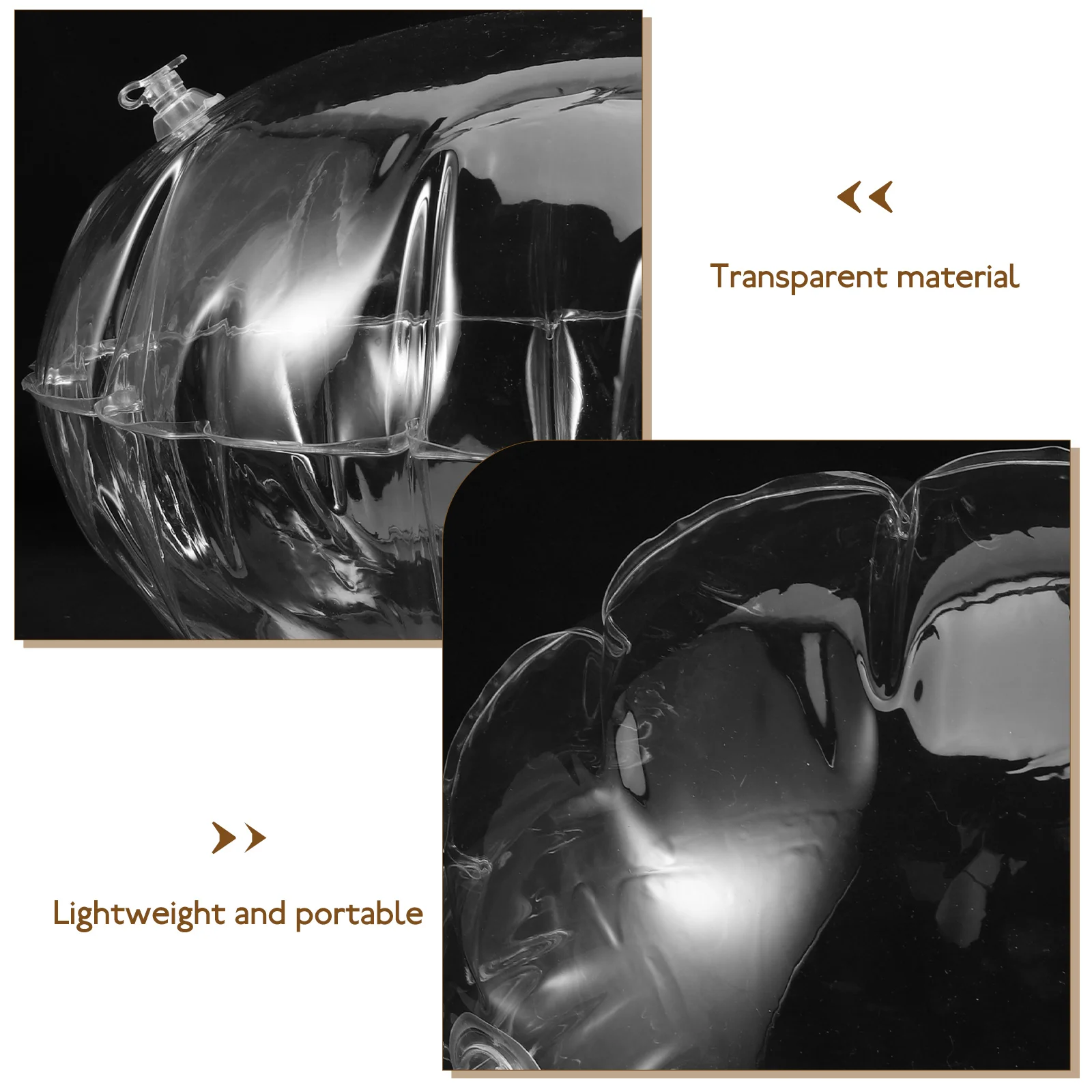 Bed Pillows Inflatable Camping Cushion Flash Thicken 4500X4500X2200CM Transparent Clear Sofa Supply Insert Portable Travel 3