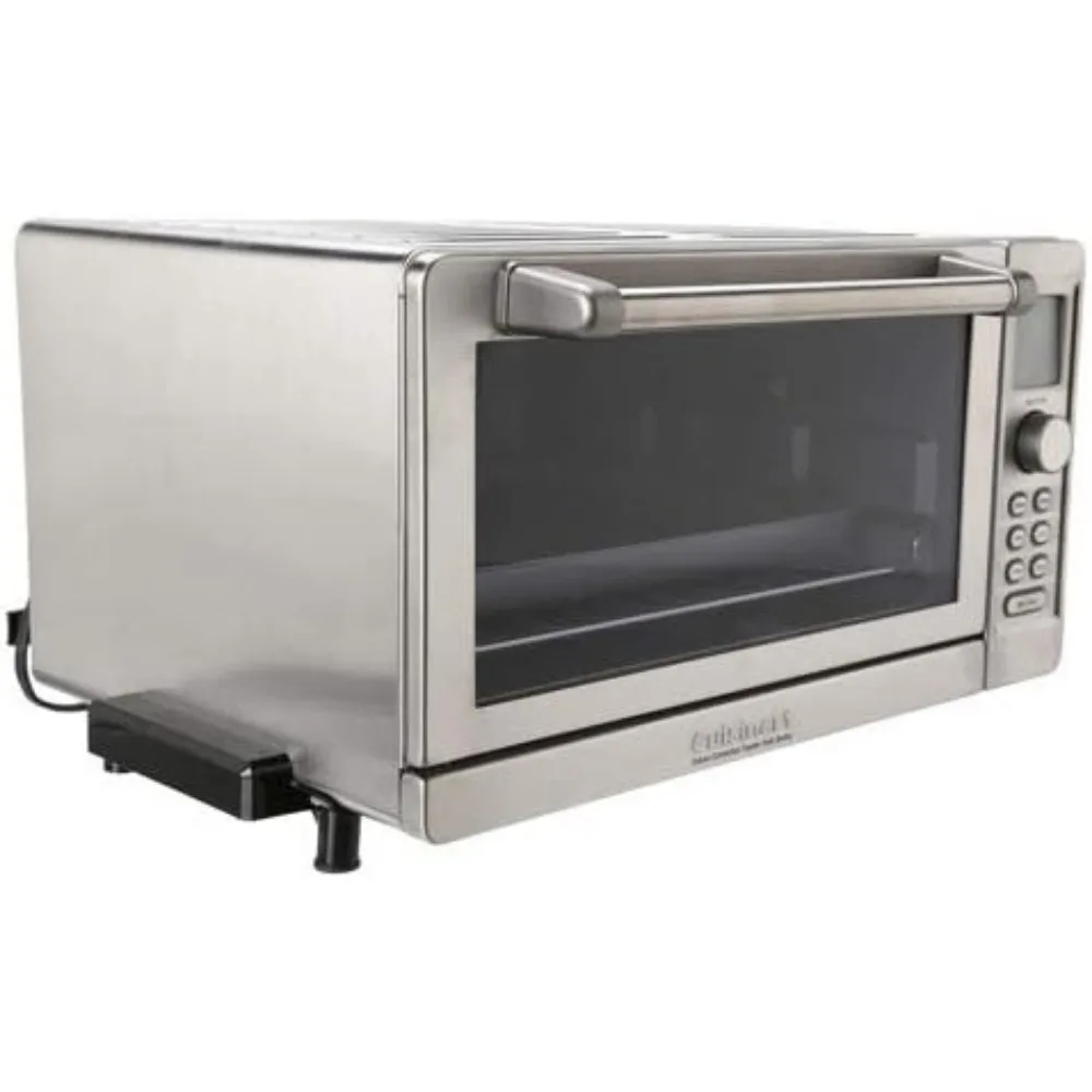 TOB-135N Deluxe Convection Toaster Oven Broiler, Brushed Stainless, Silver 3
