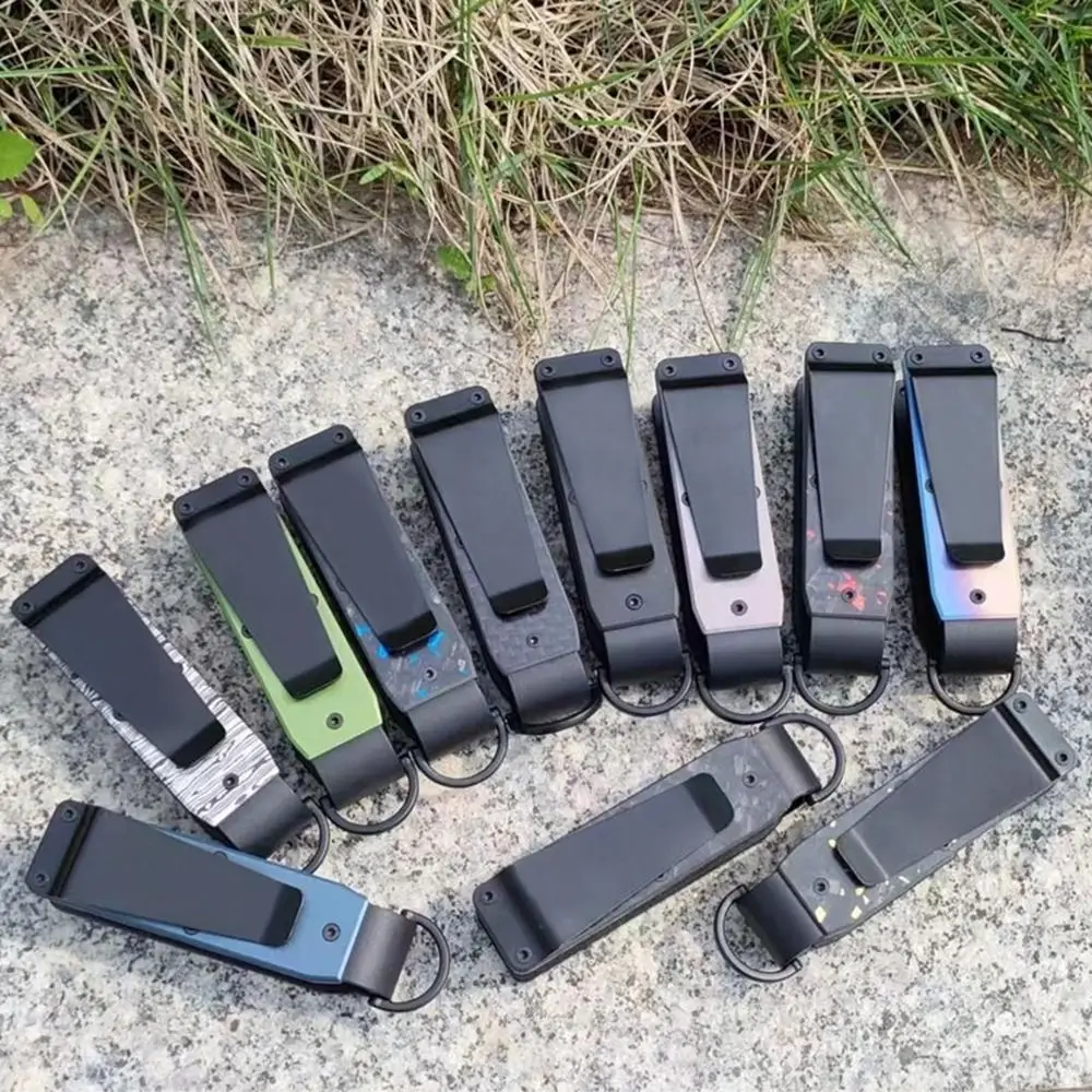 탄소 섬유 금속 키 주최자 혁신적인 분실 방지 키 케이스 홀더는 드라이버 금속 키 체인 여성과 함께 2-6개의 키를 보관할 수 있습니다.