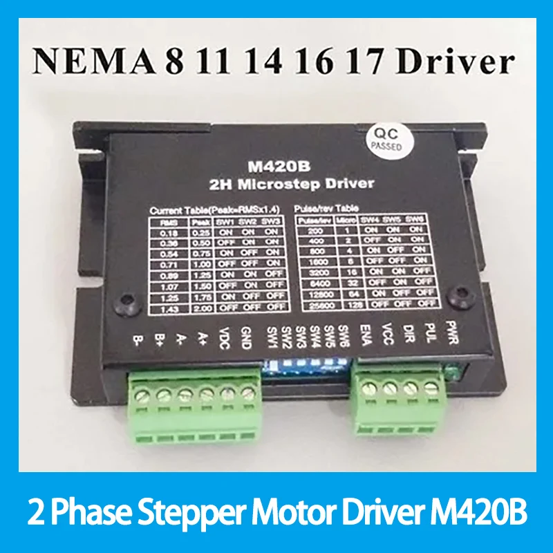 Motor de Passo M420b para Nema Motor de Passo com Fases para Nema 11 14 16 17 0.252a
