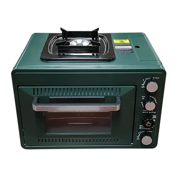 Camping mobile gas oven with stove