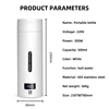500ml Portable Electric Kettle Travel Boiling Water Cup Smart Heating Cup Temperature Control Kettle with Digital Display 220V 6