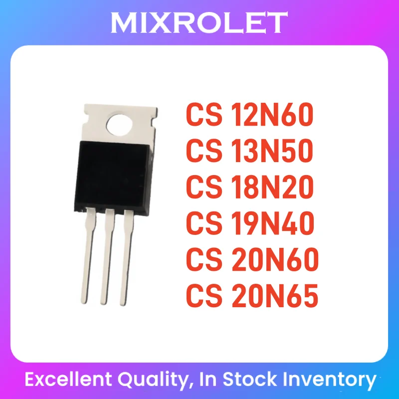 (2pcs) CS12N60 CS13N50 CS18N20 CS19N40 CS20N60 CS20N65 MOS FET Original In Stock TO-220