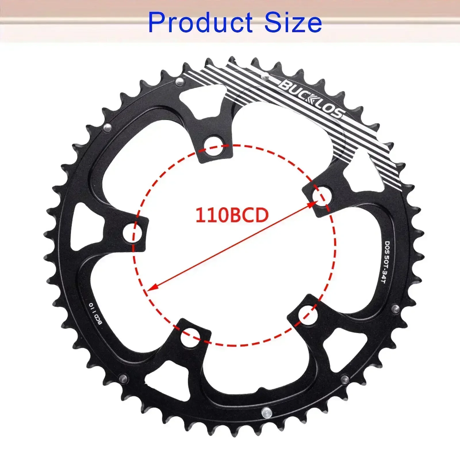 110 BCD Bicycle Chainring 50/34T 52/36T 53/39T Double Speed