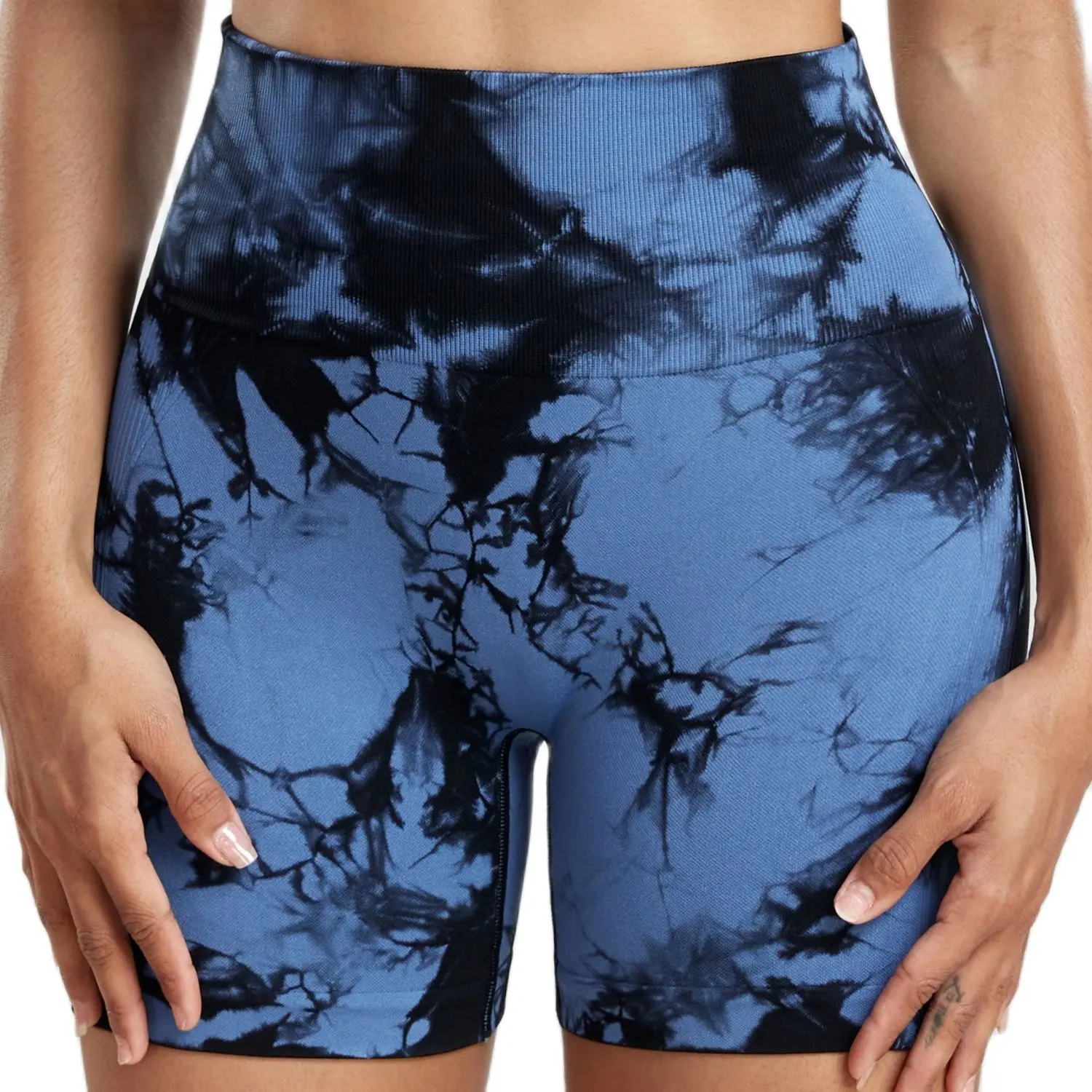 Yoga Leggings CHRLEISURE Tie Dye Women Shorts Seamless Yoga Tight Butt Lifting Workout Cycling Sweatpants
