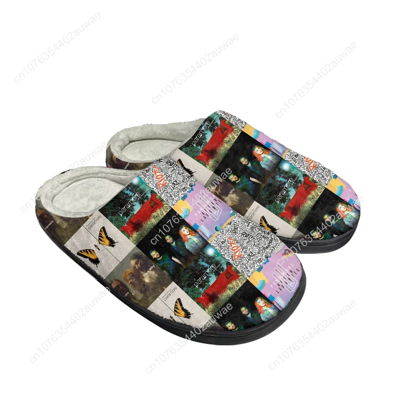 Paramore Band Home Cotton Slippers High Quality Mens Womens Youth Boy Girl Plush Bedroom Keep Warm Shoes Custom Thermal Slipper