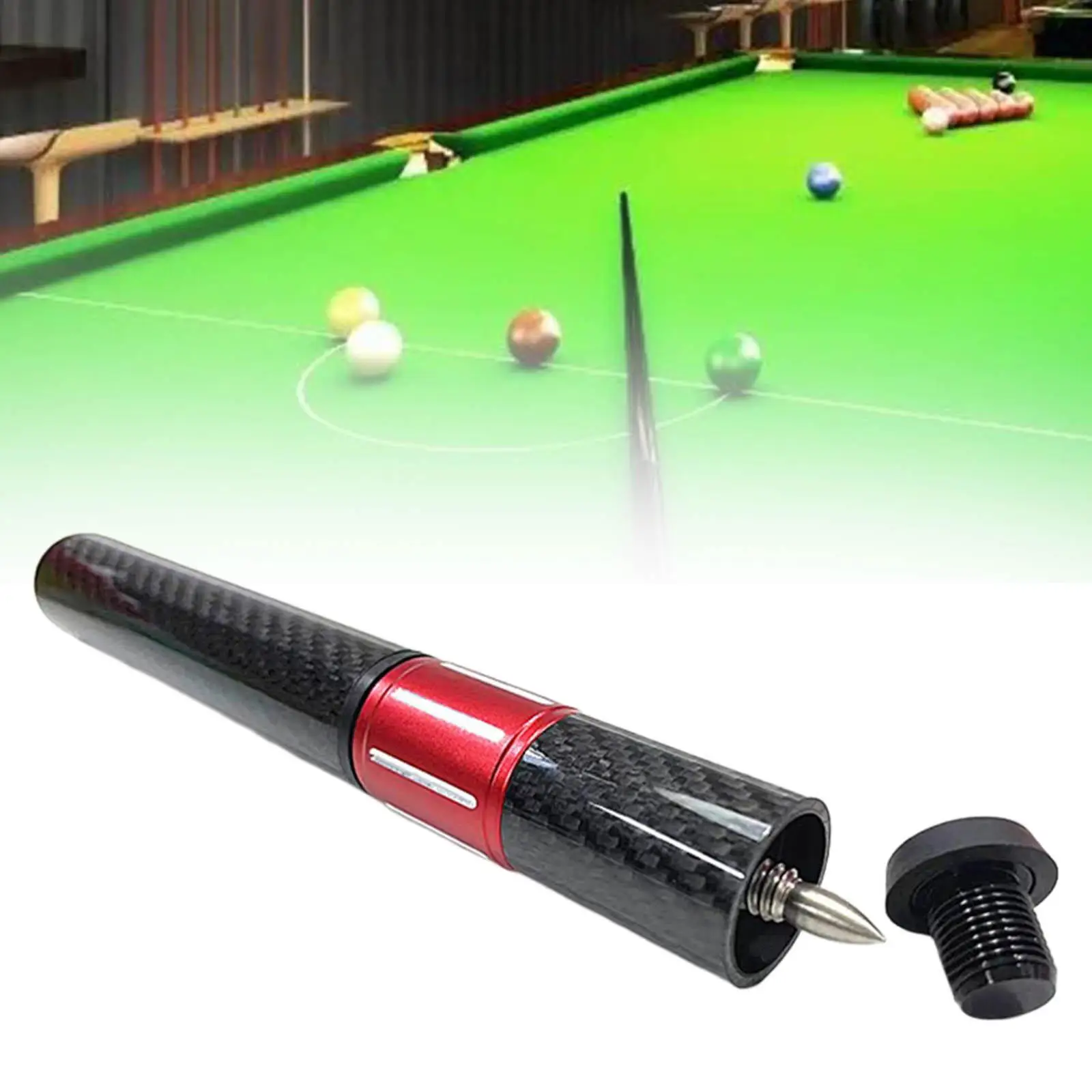 Pool Stick Extension Billiards Pool Cue Extension, Portable Pool Cue Extender, Cue End Extenders for Games Replacement, Kids