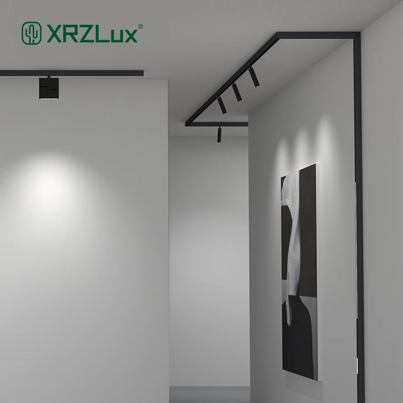 

Современная Поверхностная монтируемая Магнитная дорожка XRZLux, стандартная система 1 м постоянного тока, 24 В, внутренняя направляющая, светод...