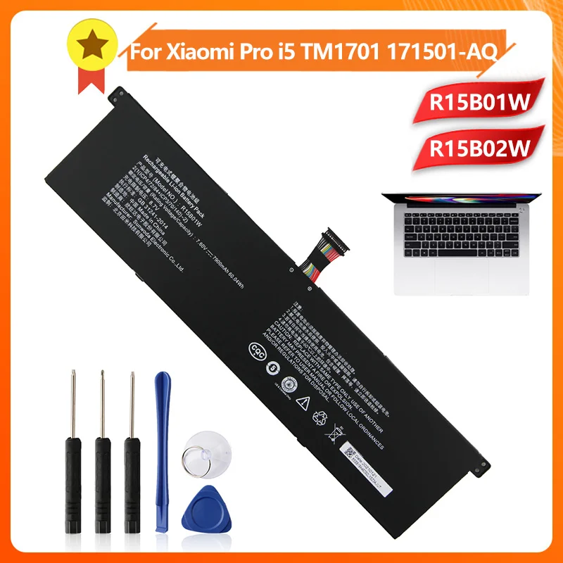 Xiao mi R15B01W R15B02W Phone Battery For Pro i5 TM1701 171501 AQ 15.6 ...