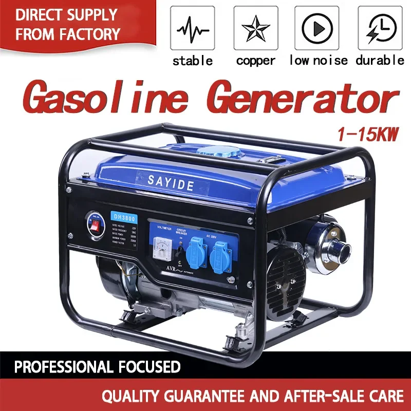 Jinyang Lake Household Gasoline Generator 3-phase 220V 1000W 1kw Electric Gas Generator