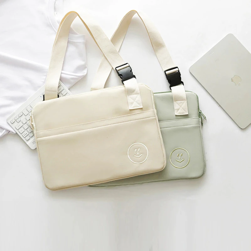 

Fashion Korean Style iPad Bag For iPad 10.2 10.5 10.9 11 inch Waterproof Shoulder Bag for Macbook 12 13 inch Simple Shoulder Bag