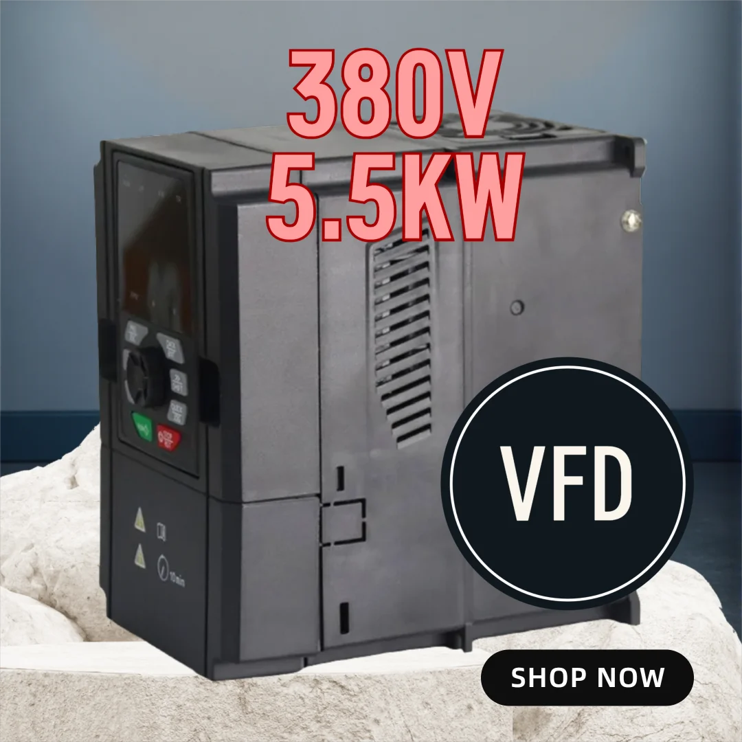 벡터 제어 VFD 인버터 380V 3상 5.5kW 7.5HP 가변 주파수 드라이브 C..