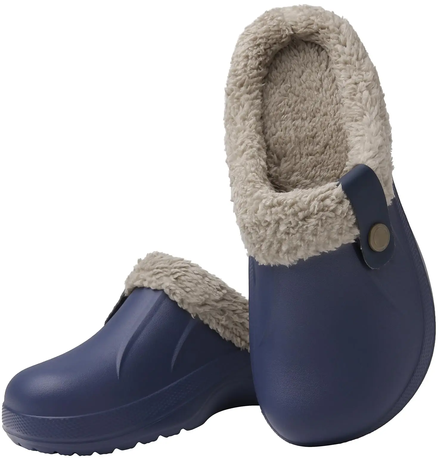 Gacimy Herren Klassische Plüschhausschuhe Mit Memory Foam Sohle_voghion.com