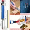 2.8MM Metal Aluminum Rod Woodworking Pencil Set with Built in Sharpener, Deep Hole Marker, Drawing and Marking Tools 3