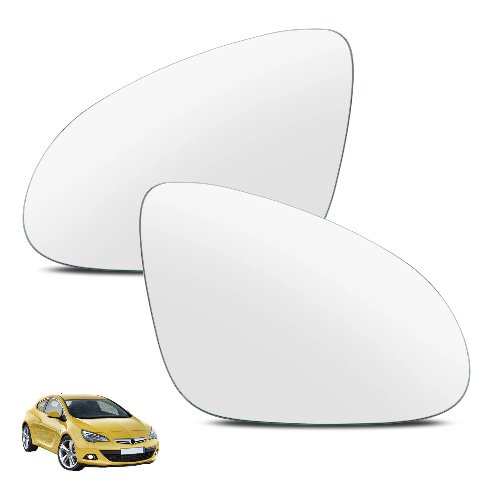 

Left Right Side Wing Mirror Glass Stick On Fit For Opel Vauxhall Astra J 2009 2010 2011-2016 GTC Adam Rearview Rear View Convex