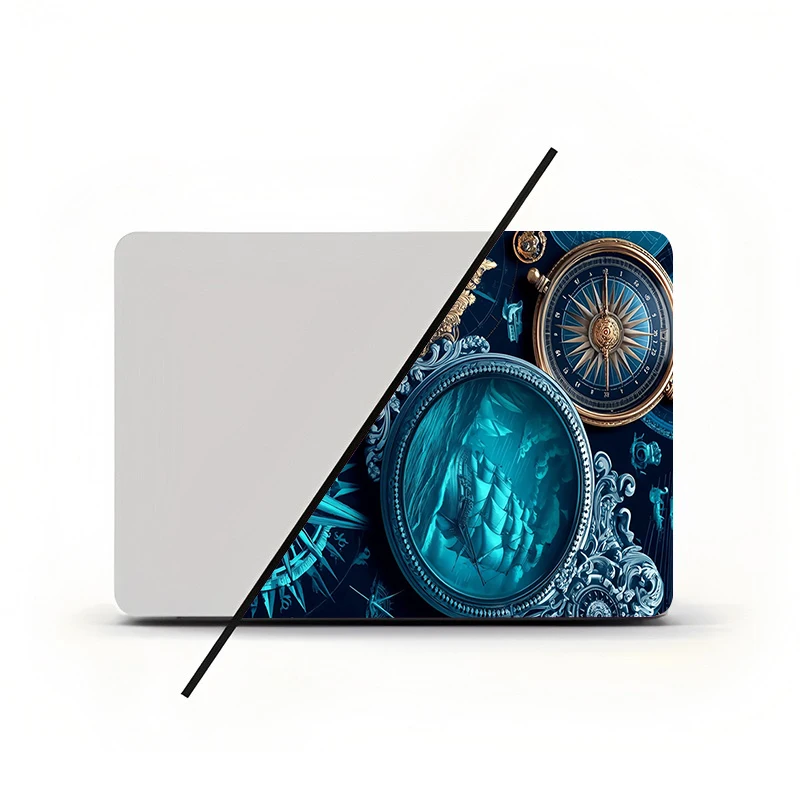 2개의 노트북 스티커 추상적인 스테인드글라스 보호 필름. DIY 스크래치 방지 스티커 macbook air 스킨 노트북 스톤 데칼용