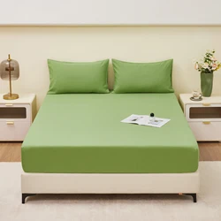 Waterproof Mattress Protector: Ultra-Soft, Breathable, and Protective Bedding Cover - 90x200x30cm (Light green)