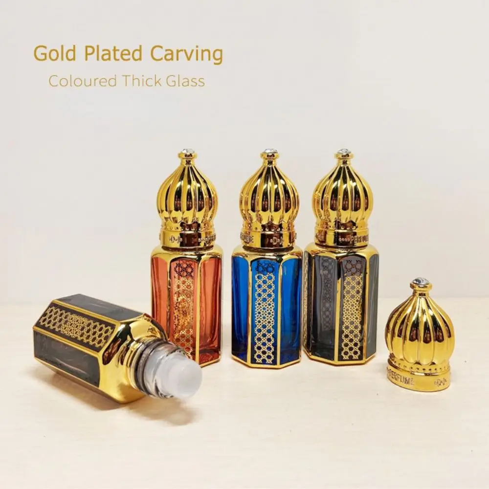 

Travel Electroplating Refillable Convenient Essential Oil Aromatherapy Perfume Bottle Sample Vial Mini Dropper Bottles