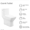 Carre One-Piece Square Toilet Dual-Flush 1.1/1.6 gpf, Touchless White, squat potty, toliet 3