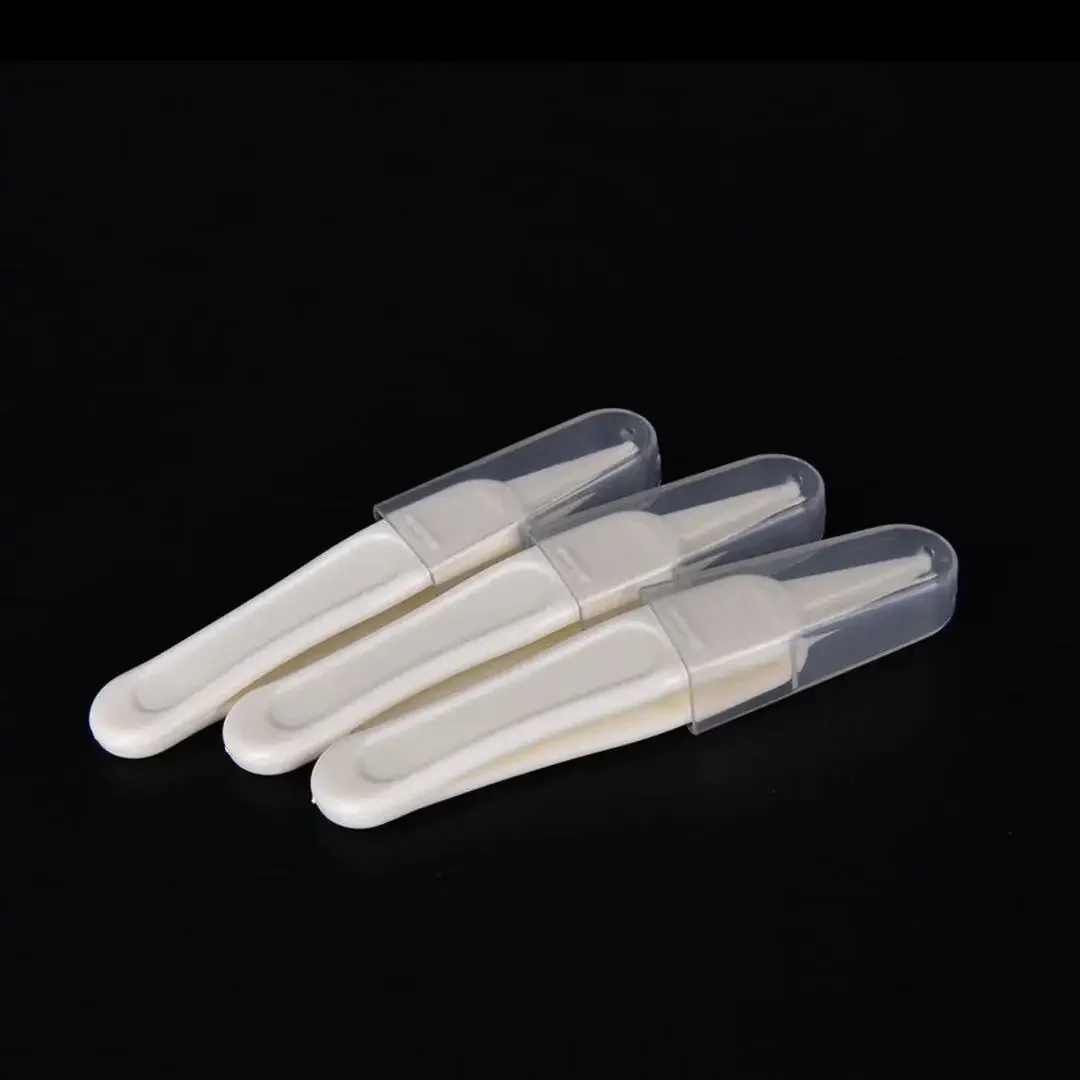 10pc/Lot Baby Ear Nose Navel Plastic Clean Tweezer Infant Pincet Safety Forceps
