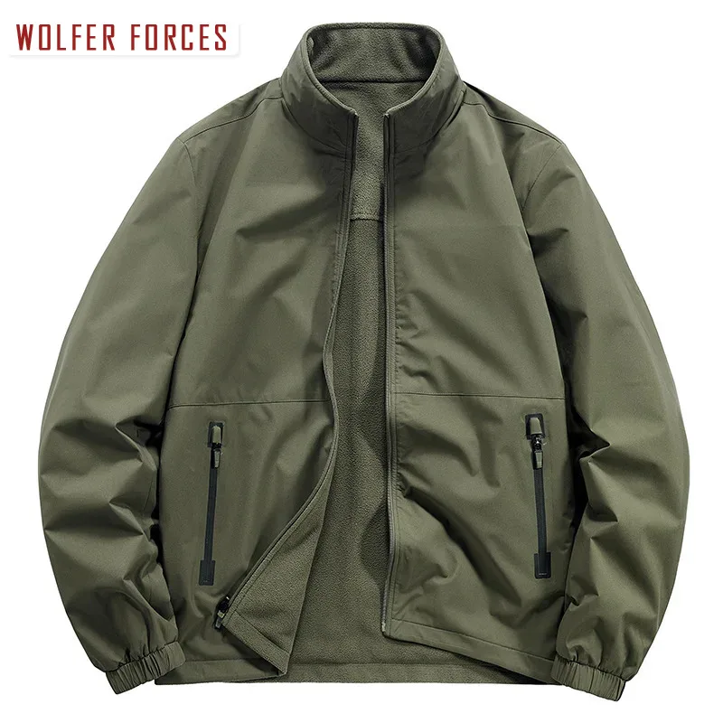 Golf Jackets Design Clothes Padded Jacket Man Casual Jacket Tactical Techwear Oversize Withzipper Sportsfor Trekking Military