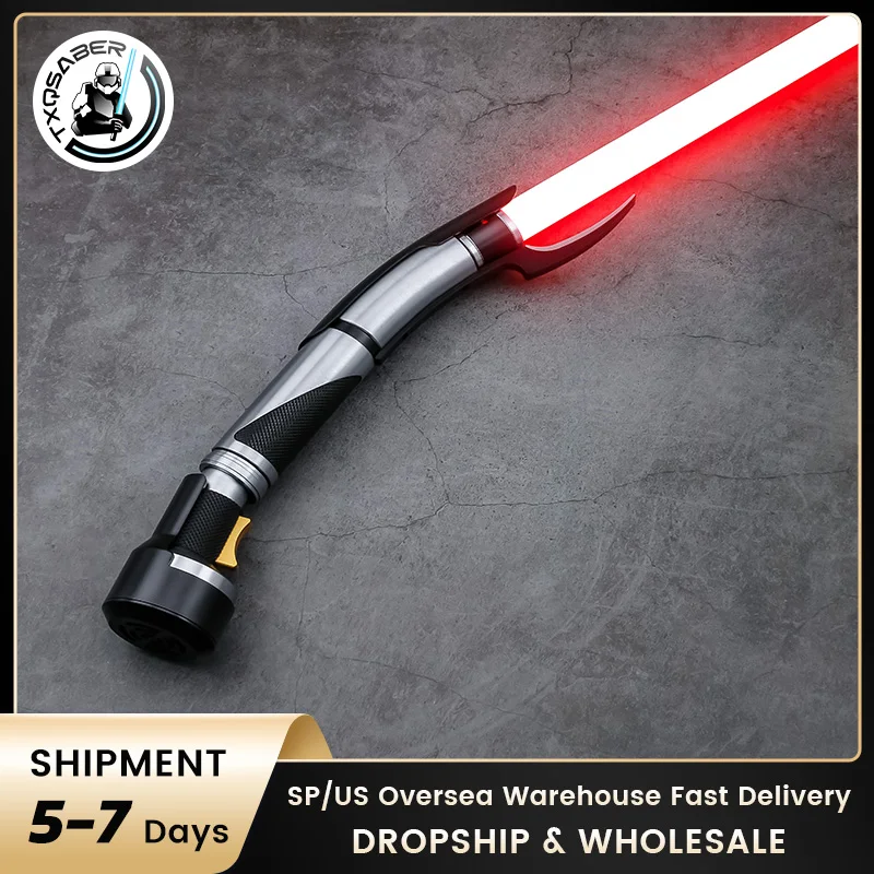 

TXQSABER Dooku EP2 Replica Lightsaber Neo Pixel SNV4 Smooth Swing Metal Handle LED Strip Blade Gift Toys Laser Sword