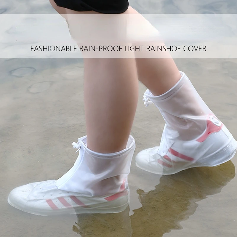 

Rain Boots Waterproof Shoe Cover Silicone Unisex Outdoor solid Waterproof Non-Slip Non-slip Wear-Resistant Reusable Shoe Cover
