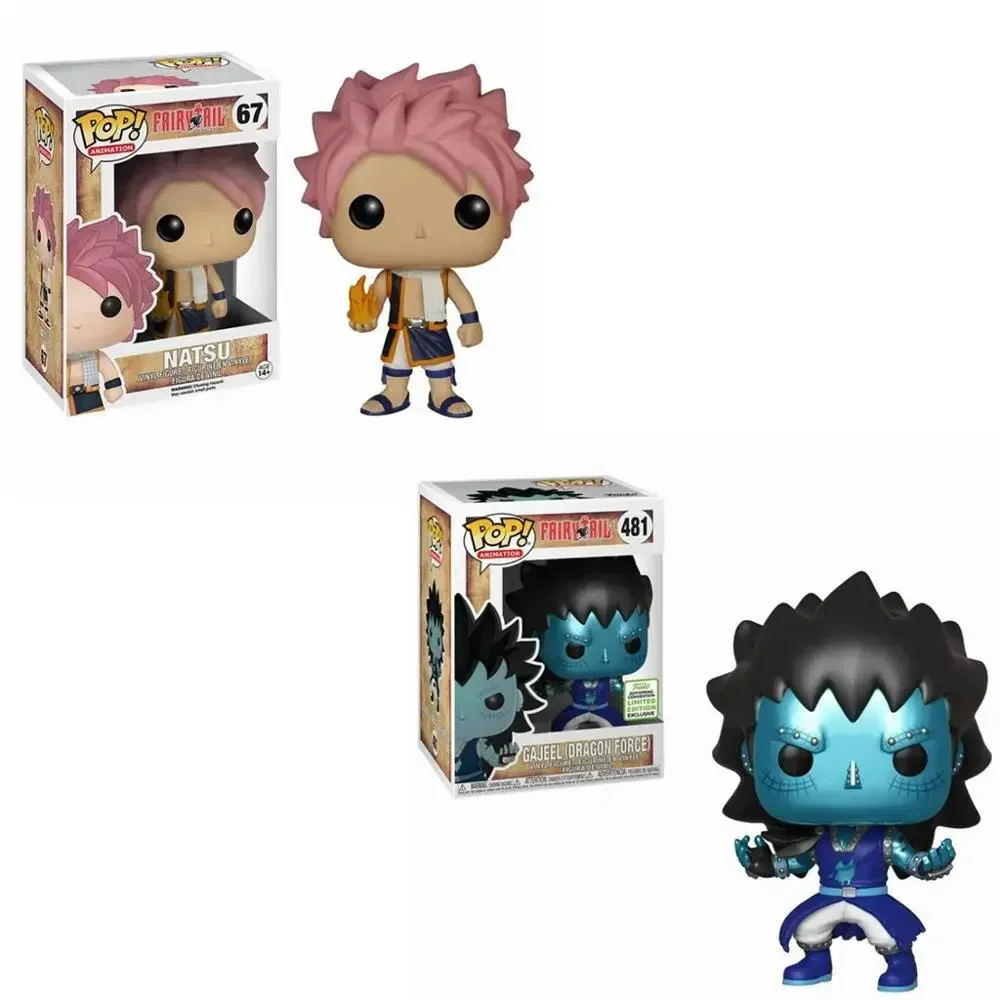 Funko Pop Fairy Tail #67 Natsu Gajeel Dragon Force 481 # Modello Da Collezione Vinyl Action Figures Giocattoli Per Bambini Regali Di Compleanno