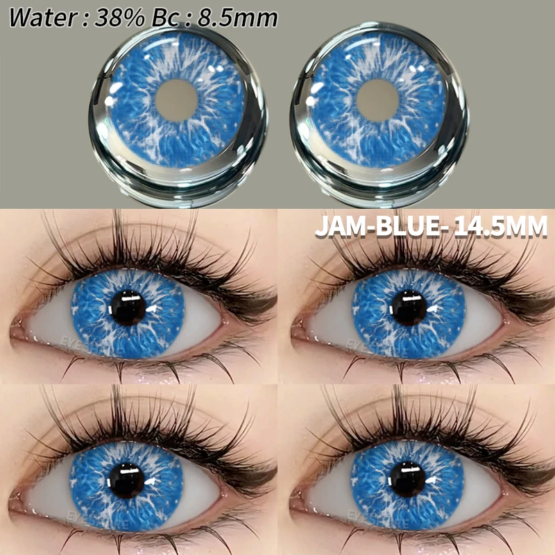 Contact Lenses EYESHARE Cosplay Colored 2pcs Colorful Blue Anime Halloween Makeup Color