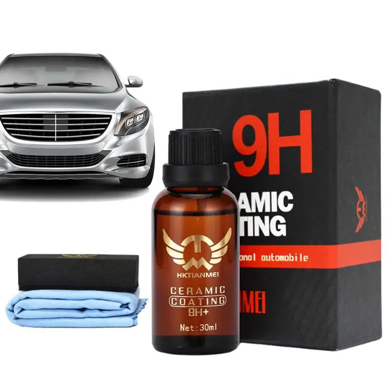 9H Ceramic Car Coating Liquid Car Coating Agent Nano Paint Care Hydrophobic Anti Scratch And Swirl Remover For Auto Detailing