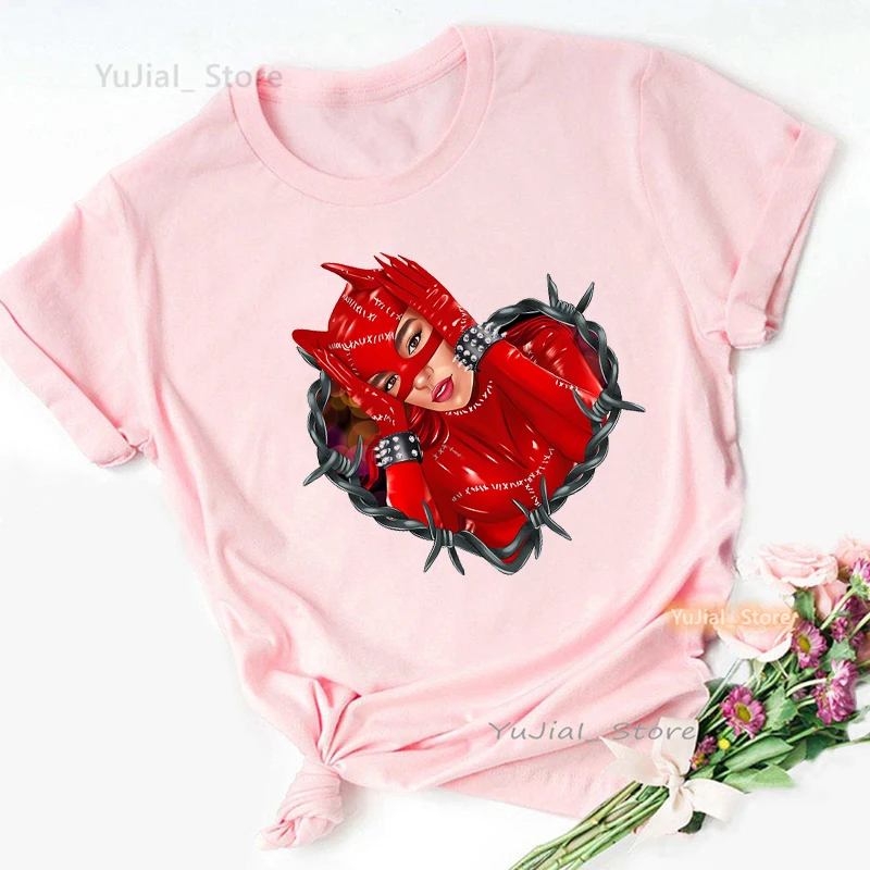 Beckyg Karol G Bichota Grafik Druck T Shirt Mädchen Schöne Rosa Casual T-shirt Frauen Harajuku Hemd Sommer Mode Tops T – Detail 17